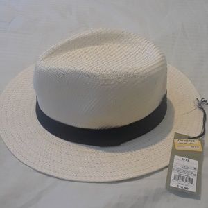 White fedora hat